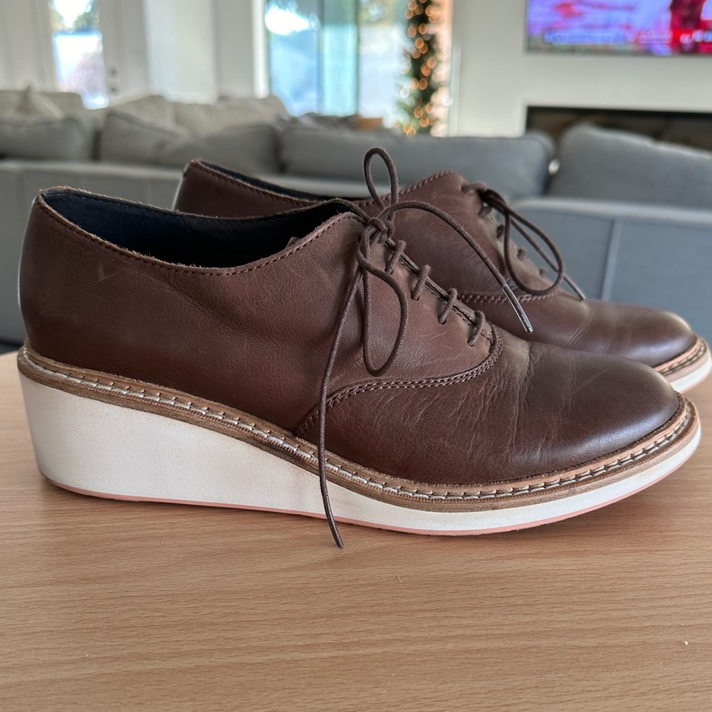 Camper Brown Wedge Shoe 40 (9/9.5)